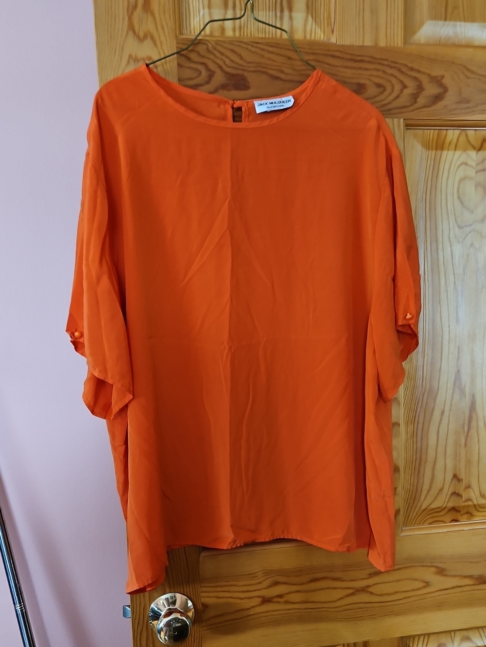 Jack Mulqueen Orange Short-Sleeve Tunic Top